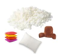 Recharge de pouf en mousse à mémoire de forme déchiquetée, rembourrage moelleux sans gel, rembourrage de qualité supérieure en mousse à mémoire de forme haute densité (1 kg)