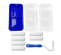 Recharge de rouleau de peinture professionnel en mousse de 10,2 cm et plateau pour obtenir une peinture précise dans un espace restreint