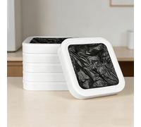 Recharge de sac poubelle auto-scellante, sacs de rechange compatibles, capacité de 15 L, 6 mois d'approvisionnement pour poubelle électrique, comprend 6 à 12 anneaux de recharge