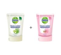 Recharge de savon liquide - DETTOL - No Touch - Beurre de Karité - Aloe Vera - 2x250ml