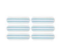 Recharge de serpillière plate, compatible avec Vileda, pour système H2prO | Microfibre lavable et réutilisable. Sans risque sur bois et carrelage.(6pcs)