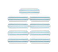 Recharge de serpillière plate, compatible avec Vileda, pour système H2prO | Microfibre lavable et réutilisable. Sans risque sur bois et carrelage.(9pcs)