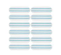 Recharge de serpillière plate, compatible avec Vileda, pour système H2prO | Microfibre lavable et réutilisable. Sans risque sur bois et carrelage.(12pcs)