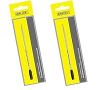 Recharge de stylo à bille ONLINE international - format croisé, recharge de remplacement, largeur de trait M (moyen), permanente, étanche, recharge pour stylo à bille noire, 1 pièce (Lot de 2)