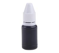 Recharge de tampon noir de qualité supérieure - Flacon de 10 ml - Pour la plupart des vols d'identité - Pour la protection des tampons à rouleaux - Noir