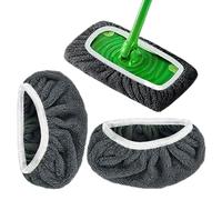 Recharge De Têtes De Serpillère - Serpillères en Fibre Lavables et Réutilisables - 3 Pièces Accessoires De Nettoyage pour Maison Cuisine Salle De Séjour Balcon Chambre