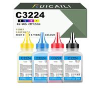 Recharge De Toner Universelle Poudre de Toner Noir Cyan Magenta Jaune Compatible pour Lexmark C3224 C3226 C3210K0 C3210C0 C3210M0 C3210Y0 Toner pour C3224dw C3326dw C3426dw MC3224adwe,4 Pack