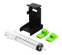 Recharge D'Encre 3 En 1 Pour Imprimante À Clip, Cartouche D'Encre + 2 Tampons En Caoutchouc + Kit D'Outils De Seringue Pour Hp 60/61