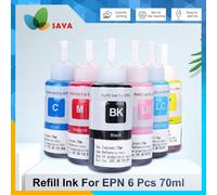 Recharge d'encre colorée pour imprimante EPSON,pour modèles L800,L805,L850,L565,L1800,L3150,664,T6731,T6732,T6733,T6734,673,T6736,3100,6735,T673