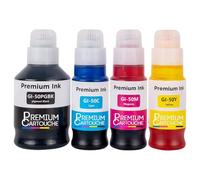 Recharge d'encre GI-50 GI-51 GI-40 GI-41 compatible pour Canon Pack 4 Noirs et Couleurs Haute capacité