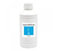 Recharge d'encre par Sublimation de 1000ml, Compatible avec l'imprimante L1800, Kit de transfert de chaleur, Compatible avec utilisation à la presse sur tasse, T-Shirt et autres tissus(1000ML C)