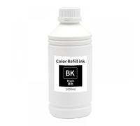 Recharge d'encre par Sublimation de 1000ml, Compatible avec l'imprimante L1800, Kit de transfert de chaleur, Compatible avec utilisation à la presse sur tasse, T-Shirt et autres tissus(1000ML BK)