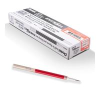 Recharge d'encre Pentel - Pour stylo gel EnerGel 0,7 mm, pointe m tallique, encre rose corail moyenne, lot de 12 (LR7-P3)
