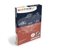 Recharge dessins - KIDYWOLF - KIDYDRAW-MINI - 60 cartes - Galaxy et Dinosaures - Dès 3 ans
