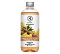 Recharge Diffuseur de Cannelle & Orange avec Huiles Essentielles 500ml - Fragrance Fraîche et Durable - Idéal pour Aromathérapie - Maison - Fitness Club - Restaurant - Boutique