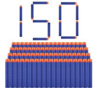 Recharge Doux Fléchettes Balle, Balle Nerf, Fléchettes en Mousse Recharge Balle, Flechette Recharge Nerf,Munition de Souple Dart Bullet Recharge en Jeux et Jouet de Plein Air Enfants, 150PC,7.2CM