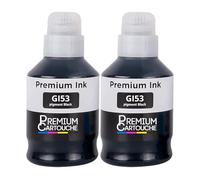 Recharge Encre GI-53BK GI53BK 4699C001 Pack 2 Compatible pour Canon PIXMA G550 G650 Noir 3800 Pages Haute capacité