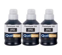 Recharge Encre GI-53BK GI53BK 4699C001 Pack 3 Compatible pour Canon PIXMA G550 G650 Noir 3800 Pages Haute capacité