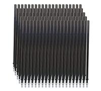 Recharge,ERYUE 100 pièces recharges de stylo à encre gel effaçable à l'encre noire à pointe fine 0.5mm recharges de stylo à gel de remplacement pour stylos effaçables fournitures de papeterie