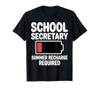 Recharge Estivale du secrétaire Scolaire requise T-Shirt