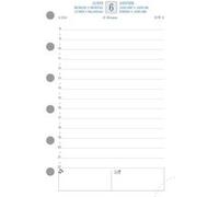 Exacompta - 14350E - Recharge Exatime 14 - Journalier 1 jour/page - 8,1 x 12,6 cm - Janvier à décembre 2025