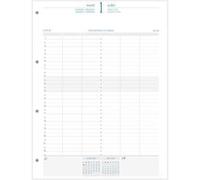 Recharge Exatime 29 journalier millésimé annuel 1er et 2eme semestre 297x210 mm G