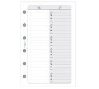 Exacompta Recharge 14216 Adresses-Téléphones pour Organiseur Exatime 8,1x12,6 cm Blanc