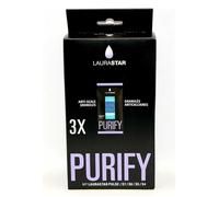 Laurastar Recharges filtre à eau centrale vapeur 302.7800.898 Lot de 3 Noir