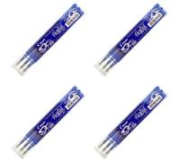 Recharge friXion Ball - PILOT - BLS-FR7 - Lot de 4 Sets - Couleur Bleue - Pointe Fine