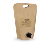 Recharge gel & shampoing en "bag in box" BIO - Gel douche et shampoing 2en1 à l'arôme thé vert, 3L. Emballage et poignée de transport écologiques. Économisez de l'argent et aidez l'environnement.