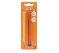 Recharge Legami pour stylo gel effaçable - Pack de 3 - Encre orange