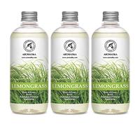 Recharge Lemongrass 1500ml pour Reed Diffuser - 3x500ml - Diffuseur d'Ambiance avec Huile Essentielle de Lemongrass Naturelle - Lemongrass Parfumée Recharge Diffuseur