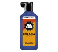 Recharge Molotow Refill One4All - Pour marqueur permanent 180 ml Bleu véritable.