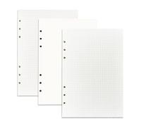 Recharge papier perforé Papier A5 Rechargeable, A5 Papier ligné 6 Trous 180 Feuilles pour carnet à 6 Anneaux, carnet de Notes, Journal, projets de Bricolage