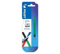 Pilot Pen Recharges FriXion Ball 4 couleurs – Encre gel effaçable, Pointe fine – Pack 2 Vert