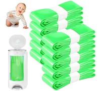 Recharge Poubelle a Couche, Grande Capacité Bebe Recharge Sac Poubelle Couche, 6.5M Recharges de Litière pour Chat, 7 Couches Odeur Citron, Compatible Plupart Poubelles, Anti Odeurs et Anti Casse