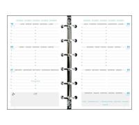Exacompta Recharge semainier Exatime 14 – 1 semaine sur 2 pages à l'horizontale – 2024/2025 Blanc