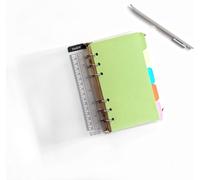 Recharge Pour Classeur A5 A6 B5 A4 Avec Couverture Ronde À Anneaux (Papier Coloré Horizontal, A6/6 Trous)[Z554]