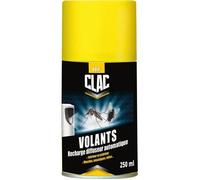 Clac® Recharge Insecticide Insectes Volants pour Diffuseur Automatique 250 ml - Anti-Mouches, Anti-Moustiques, Anti-Moucherons etc - Protection 3 Mois - Intérieur/Extérieur