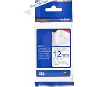 Recharge pour étiqueteuse - Brother - TZe-FA3 - Textile - Fond blanc écriture bl