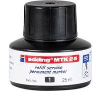 Edding Recharge d'encre MTK 25 pour marqueurs permanents 25 ml - Noir