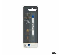 Recharge pour stylo à bille Parker Quink Flow Bleu (12 pièces)