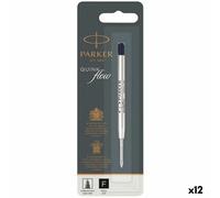 Recharge pour stylo à bille Parker Quink Flow Noir 0,8 mm (12 pièces)