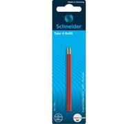 Recharge pour stylo à quatre couleur Take 4 (2 x rouge). Largeur de trait M. Avec la technologie Viscoglide® pour une écriture extraordinairement douce et fluide. Indélébile selon la norme ISO 12757-2