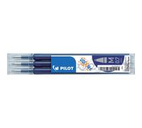 Recharge pour stylo effaçable Pilot FriXion Ball pointe moyenne 0,7 mm - Pochette de 3 - bleu nuit