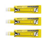 Recharge pour surligneur - STABILO - BOSS ORIGINAL - Lot de 3 - Jaune - Encre de recharge par la pointe