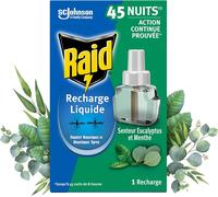 Recharge Prise Anti-Moustiques Electrique Liquide - Répulsif Anti-Moustiques Et Moustiques Tigres 45 Nuits - Senteur Eucalyptus Et Menthe - 1 Recharge