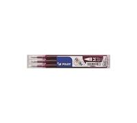 Recharge roller - PILOT - FRIXION BALL BLS-FR7 - Pointe 0 35 mm - Encre effaçable bordeaux - Lot de 12
