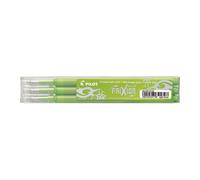 Recharge roller pilot frixion clicker écriture moyenne 0.5mm encre effaçable coloris vert pomme set de 3 unités