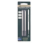 Monteverde Blister 2 Recharges Roller Noir Pointe Moyenne Compatible Avec Montblanc
